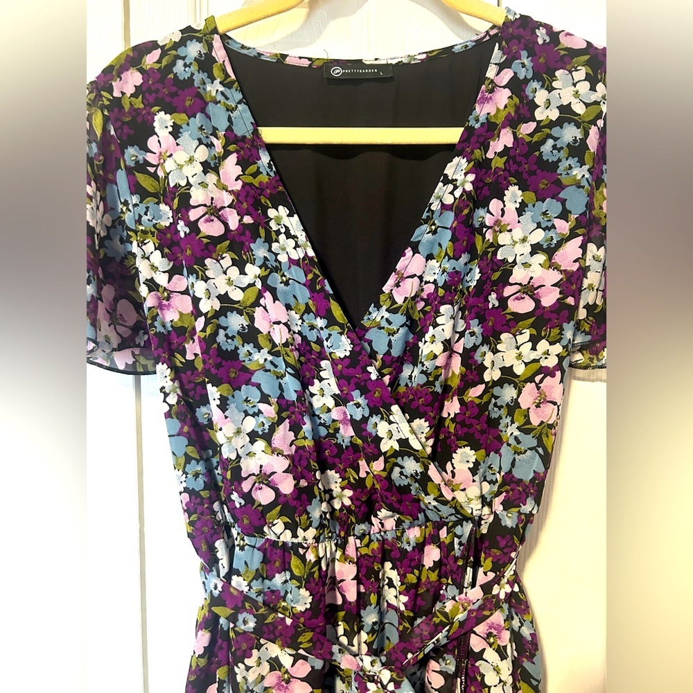 PrettyGarden Floral Maxi Dress - Size L